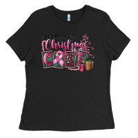 Black all i want for christmas is cure Ladies Tee - FaDigitalArtStudio