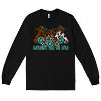 Black Christmas With Tribe Long Sleeve Tee - CowhideDigitalArt