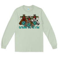 Matcha Christmas With Tribe Long Sleeve Tee - CowhideDigitalArt