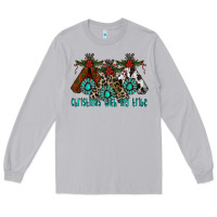 Moon Dust Christmas With Tribe Long Sleeve Tee - CowhideDigitalArt