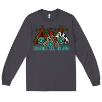 Smoke Christmas With Tribe Long Sleeve Tee - CowhideDigitalArt
