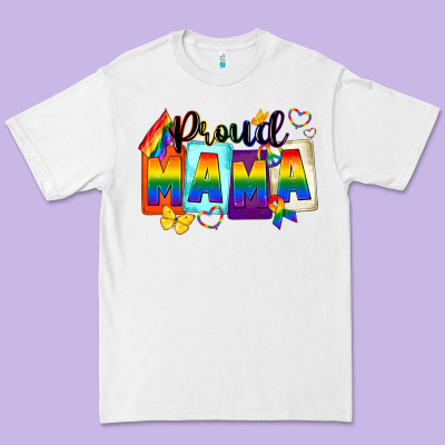 Proud Mama Mother's Day Premium Tee Designed By Fadigitalartstudio