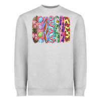 Heather Grey Easter Brushstrokes Heavyweight Sweatshirt - RanaPortraitStore