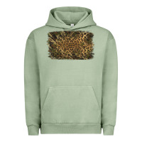 Pigment Oil Green Camouflage Leopard Background Urban Hoodie - Jasminsmagicworld