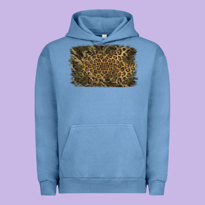Camouflage Leopard Background Urban Hoodie Designed By Jasminsmagicworld