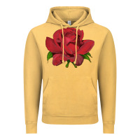 Vintage Mustard Oklahoma Rose Illustrations Vintage Hoodie - LillyAllenDesigns