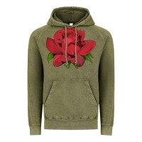 Vintage Olive Oklahoma Rose Illustrations Vintage Hoodie - LillyAllenDesigns