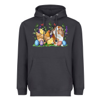 Smoke Easter bunny and chicks with floral Heavyweight Hoodie - RanaPortraitStore