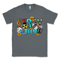 Charcoal Heather x ray tech Classic Tee - OliviaCreatesArt