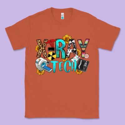 X Ray Tech Classic Tee Designed By Oliviacreatesart
