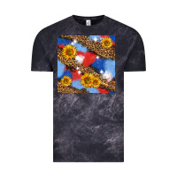 Cloud Black western 4th of july seamless pattern Vintage Tee - BundleAndBundleShop