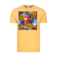 Vintage Mustard western 4th of july seamless pattern Vintage Tee - BundleAndBundleShop