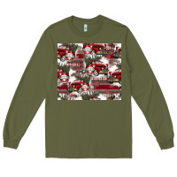 Vintage Christmas Car Pattern Long Sleeve Tee | Teevron