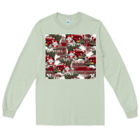 Matcha vintage christmas car pattern Long Sleeve Tee - CowhideDigitalArt