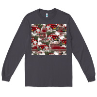 Smoke vintage christmas car pattern Long Sleeve Tee - CowhideDigitalArt