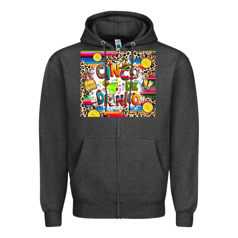 Cinco De Drinko Zipper Hoodie by RanaPortraitStore | Teevron