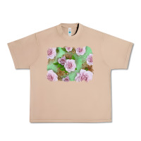 Burro Pink Roses Background Urban Heavy Tee - LillyAllenDesigns