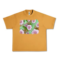 Peanut Butter Pink Roses Background Urban Heavy Tee - LillyAllenDesigns