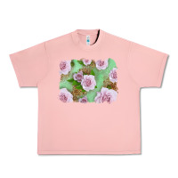 Salmon Pink Roses Background Urban Heavy Tee - LillyAllenDesigns