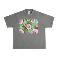 Tornado Pink Roses Background Urban Heavy Tee - LillyAllenDesigns