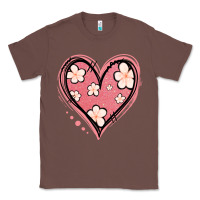 Chestnut floral pink glitter heart Classic Tee - Jasminsmagicworld