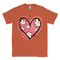 Copper floral pink glitter heart Classic Tee - Jasminsmagicworld