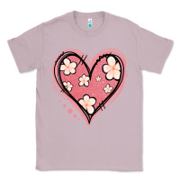 Lilac floral pink glitter heart Classic Tee - Jasminsmagicworld