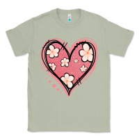 Matcha floral pink glitter heart Classic Tee - Jasminsmagicworld