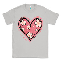 Moon Dust floral pink glitter heart Classic Tee - Jasminsmagicworld