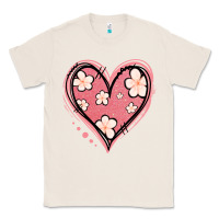 Natural floral pink glitter heart Classic Tee - Jasminsmagicworld