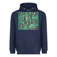 Navy turquoise gemstone glitter Heavyweight Hoodie - Jasminsmagicworld