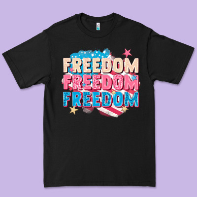 Freedom Freedom Freedom Premium Tee Designed By Fadigitalartstudio