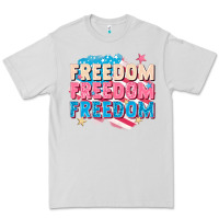Dove Grey Freedom freedom freedom Premium Tee - FaDigitalArtStudio