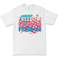 White Freedom freedom freedom Premium Tee - FaDigitalArtStudio
