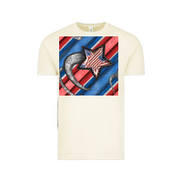 Vintage Arctic stripes & stars seamless pattern Vintage Tee - BundleAndBundleShop