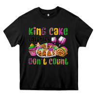 Black king cake calories don't count mardi gras Heavy Core Tee - OliviaCreatesArt