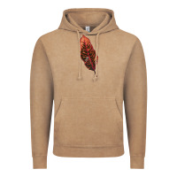 Vintage Coffee croton leaf Vintage Hoodie - LillyAllenDesigns