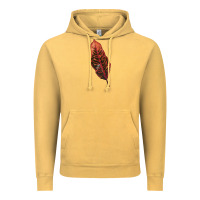 Vintage Mustard croton leaf Vintage Hoodie - LillyAllenDesigns