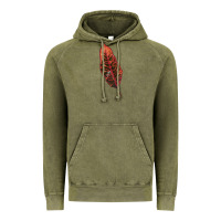 Vintage Olive croton leaf Vintage Hoodie - LillyAllenDesigns