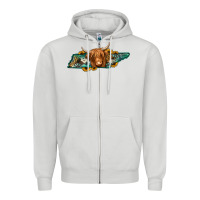 Dove Grey tennessee map long haired cow Zipper Hoodie - Jasminsmagicworld