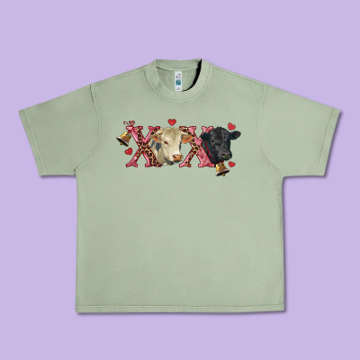 Xoxo Charolais And Black Angus Urban Heavy Tee Designed By Ranaportraitstore