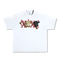 White xoxo charolais and black angus Urban Heavy Tee - RanaPortraitStore