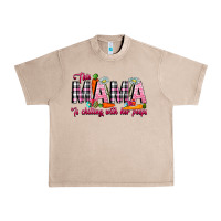 French Oak This Mama Is Chilling With Her Peeps Urban Heavy Tee - CowhideDigitalArt