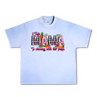Grape Ice This Mama Is Chilling With Her Peeps Urban Heavy Tee - CowhideDigitalArt