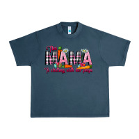 Midnight Navy This Mama Is Chilling With Her Peeps Urban Heavy Tee - CowhideDigitalArt