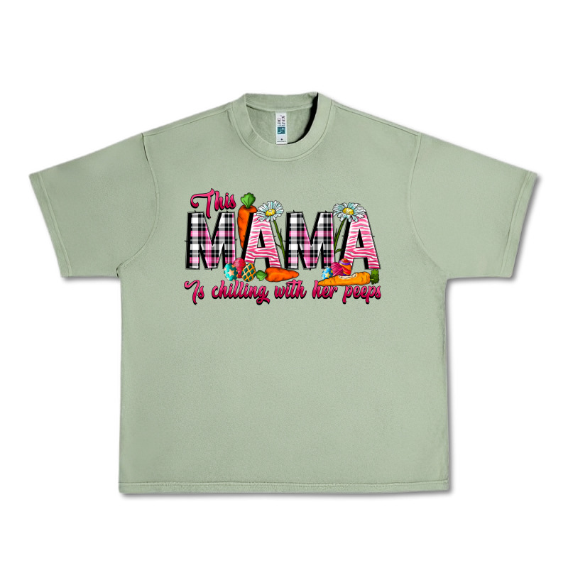 This Mama Is Chilling With Her Peeps Urban Heavy Tee by CowhideDigitalArt | Teevron