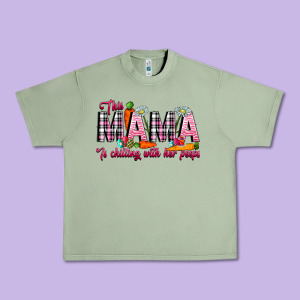 This Mama Is Chilling With Her Peeps Urban Heavy Tee Designed By Cowhidedigitalart