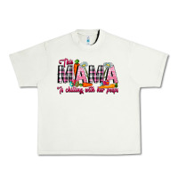 Pistachio This Mama Is Chilling With Her Peeps Urban Heavy Tee - CowhideDigitalArt