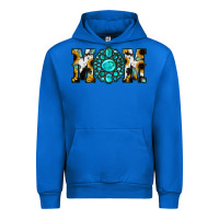 Cobalt Sunflower Cowhide Turquoise Gemstone Mom Urban Hoodie - Jasminsmagicworld
