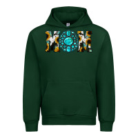 Forest Green Sunflower Cowhide Turquoise Gemstone Mom Urban Hoodie - Jasminsmagicworld